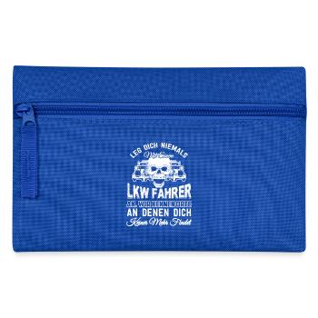 Lkw Fahrer - Federtasche - Royalblau - Vorne