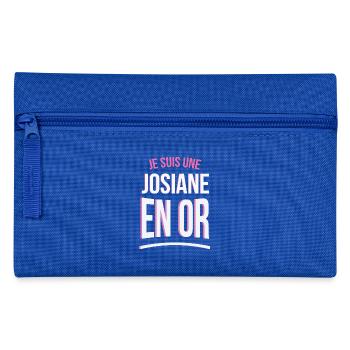 je suis une Josiane en or cadeau idée humour - Trousse - bleu royal - Devant