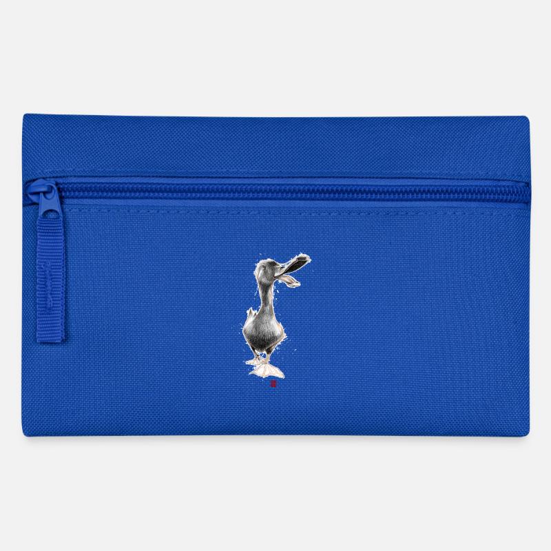 Flüchtige Ente - Federtasche - Royalblau