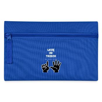 I'm counting to three - Pencil Case - royal blue - Front