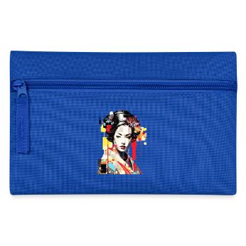 Femme Japonaise Portrait Geisha Tradition Culture - Trousse - bleu royal - Devant