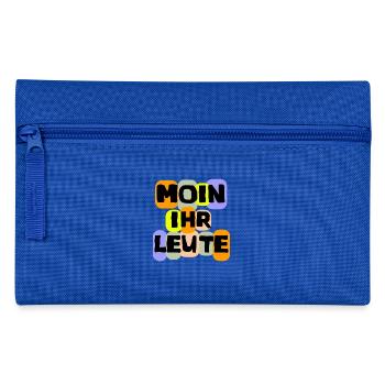 Language Shirt Moin you people fun - Pencil Case - royal blue - Front