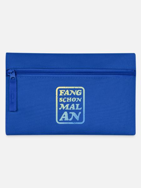 Lustige Sprüche. Fang schon mal an - Federtasche - Royalblau