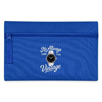 For collectors, there is always time for vintage watches - Pencil Case - royal blue - Front