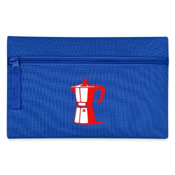 Illustration de cafetière pour les amateurs de café - Trousse - bleu royal - Devant