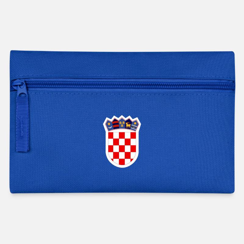 Hrvatska grb - Croatia - Kroatien - Federtasche - Royalblau