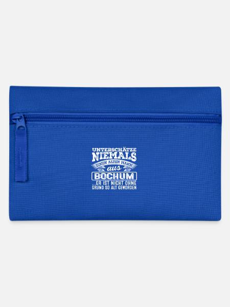 Der alte Mann aus BOCHUM - Federtasche - Royalblau