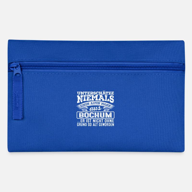 Der alte Mann aus BOCHUM - Federtasche - Royalblau