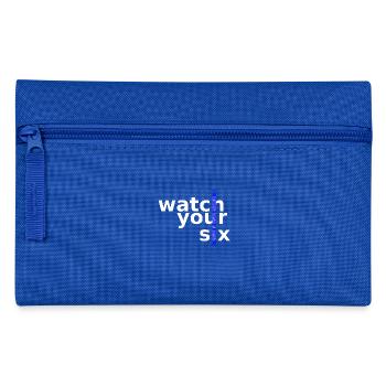 watch your six - Federtasche - Royalblau - Vorne