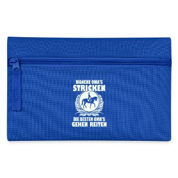 Mancheomas3000 horseback riding - Pencil Case - royal blue - Front