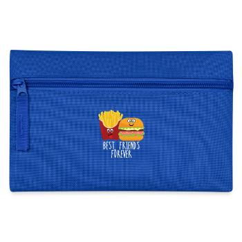 Pommes und Burger Best friends forever - Federtasche - Royalblau - Vorne