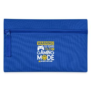 Avertissement 10 ans en mode de jeu ne pas déranger - Trousse - bleu royal - Devant