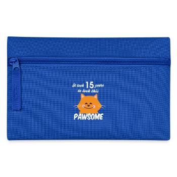 It took 15 years to look this pawsome - Pencil Case - royal blue - Front