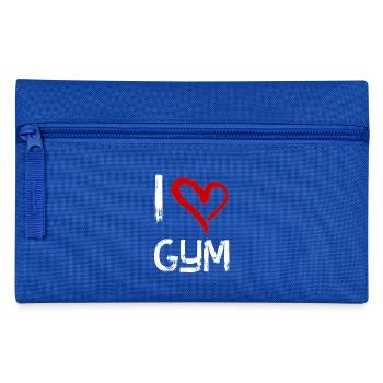 J'adore salle de gym - Trousse - bleu royal - Devant