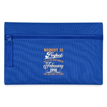 If You Born In February 1998 - Pencil Case - royal blue - Front