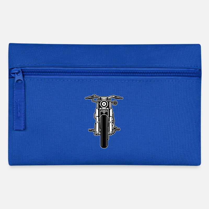 Moto / moto 03_schwarz blanc - Trousse - bleu royal