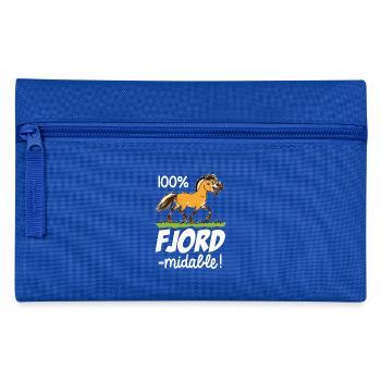 Cheval fjord fjord'midable (texte blanc) - Trousse - bleu royal - Devant