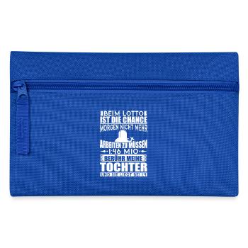 FAMILIE TOCHTER PAPA WAFFE GESCHENK KIND LUSTIG - Federtasche - Royalblau - Vorne