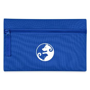 Yin and Yang Dogs Geschenk - Federtasche - Royalblau - Vorne