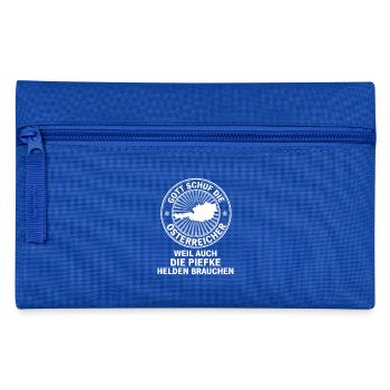 Gott schuf Österreicher Geschenk - Federtasche - Royalblau - Vorne