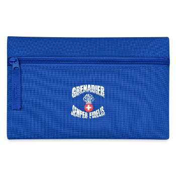 Grenadier-Semper Fidelis Geschenk - Federtasche - Royalblau - Vorne
