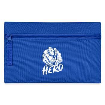 Tu es mon héros - Trousse - bleu royal - Devant