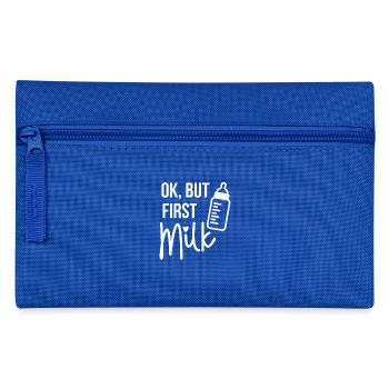 Baby Food Infant Milk Pregnant Gift - Pencil Case - royal blue - Front