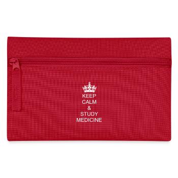 Reste calme et étudie la médecine - Trousse - rouge - Devant