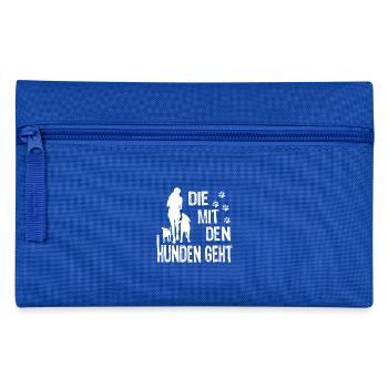 Dogs goes - Woman - Pencil Case - royal blue - Front