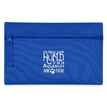 House without dog - Pencil Case - royal blue - Front