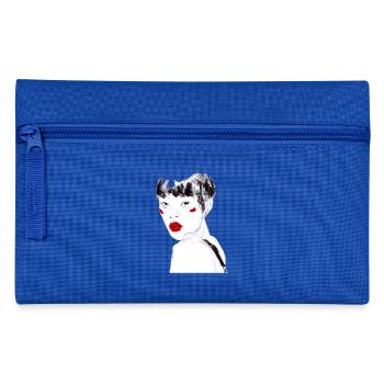 beauty portrait asiatische frau - Federtasche - Royalblau - Vorne