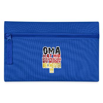 Deutschland Fußball WM T-Shirt - Federtasche - Royalblau - Vorne