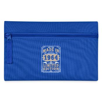 Original 1964 Vintage Vintage Retro Birthday - Pencil Case - royal blue - Front