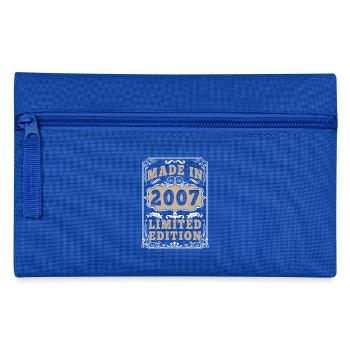 Original 2007 Vintage Vintage Retro Birthday - Pencil Case - royal blue - Front