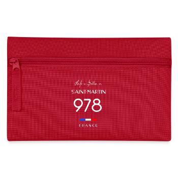 Das Leben ist besser in SAINT-MARTIN Nummer 978 - Federtasche - Rot - Vorne