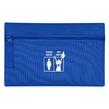 Votre femme Ma femme de basket-ball - Trousse - bleu royal - Devant