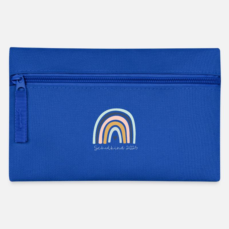 Schulkind 2025 white - Federtasche - Royalblau