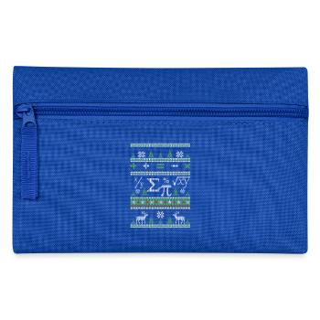 Mathematicians Ugly Christmas - Pencil Case - royal blue - Front