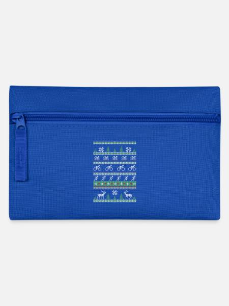 Triathlon Ugly Christmas - Pencil Case - royal blue