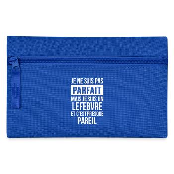 Nom de Famille - LEFEBVRE - Trousse - bleu royal - Devant