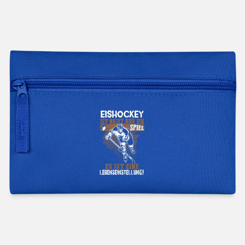 Eishockey - eine Lebenseinstellung - Federtasche - Royalblau