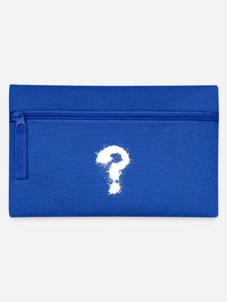 Question mark - Pencil Case - royal blue