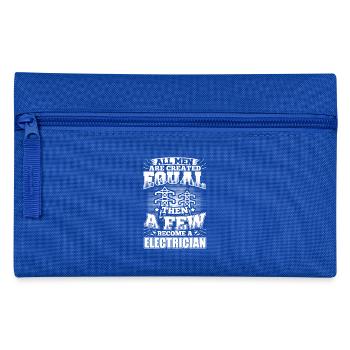 Drôle électricien shirt tous les hommes égaux - Trousse - bleu royal - Devant