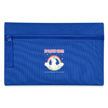 Please do not flirt! unicorn - Pencil Case - royal blue - Front