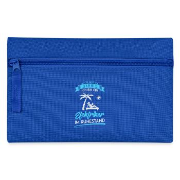 ELEKTRIKER RUHESTAND / HANDWERK - Federtasche - Royalblau - Vorne