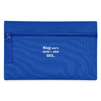 Beliebte Sprueche Klug wars nicht Design - Federtasche - Royalblau - Vorne