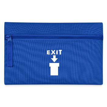 Exit Comic Retro Design - Federtasche - Royalblau - Vorne