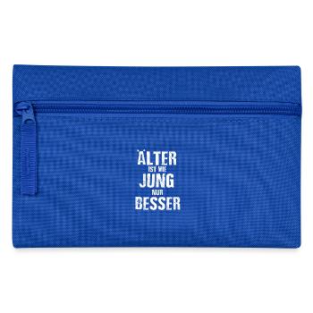 ÄLTER ist wie JUNG nur BESSER - Federtasche - Royalblau - Vorne