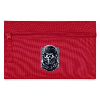 Mercenary Head - Pencil Case - red - Front