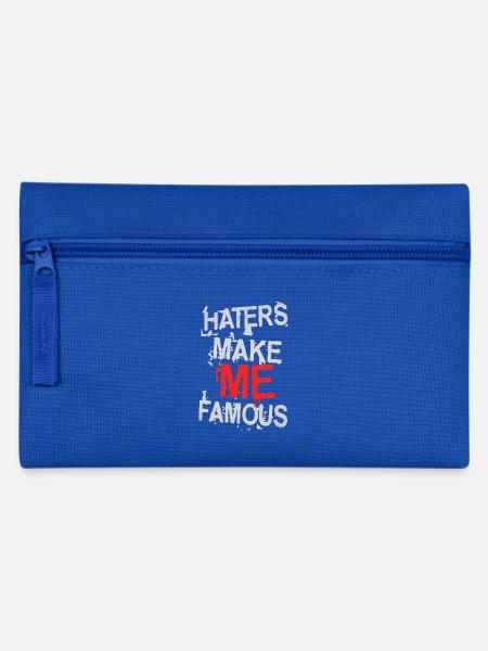 HATER MACHEN MICH BERÜHMT - Federtasche - Royalblau